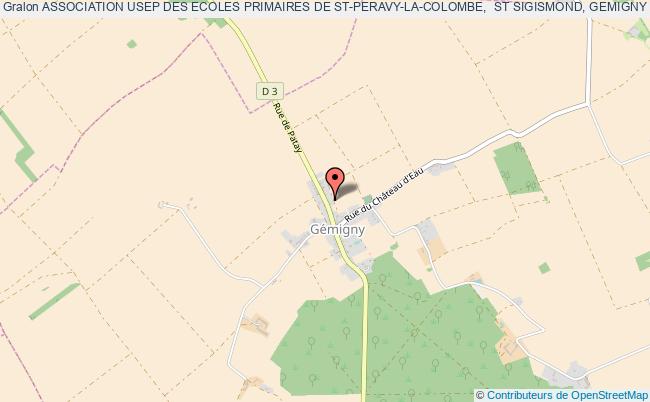 plan association Association Usep Des Ecoles Primaires De St-peravy-la-colombe,  St Sigismond, Gemigny Gémigny