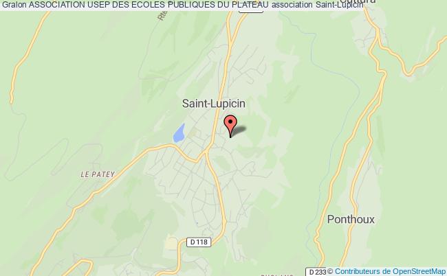 plan association Association Usep Des Ecoles Publiques Du Plateau COTEAUX-du-LIZON