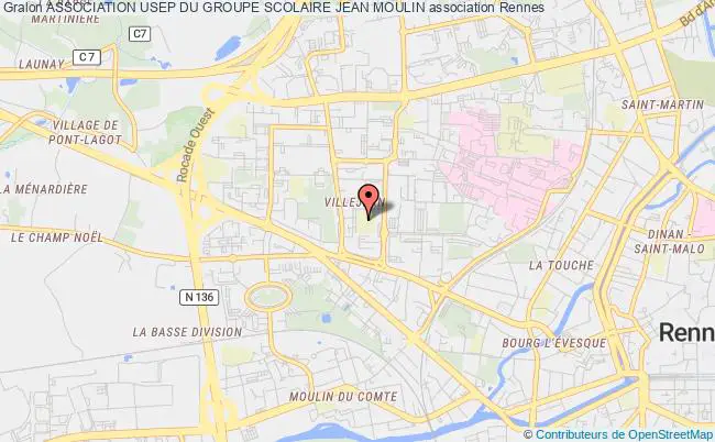 plan association Association Usep Du Groupe Scolaire Jean Moulin Rennes