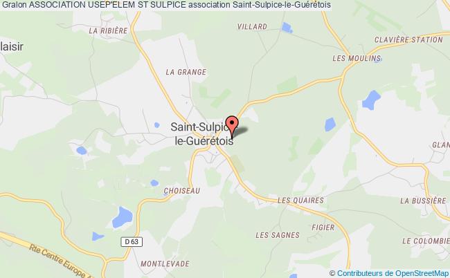plan association Association Usep'elem St Sulpice Saint-Sulpice-le-Guérétois