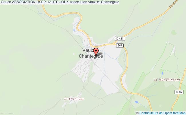 plan association Association Usep Haute-joux Vaux-et-Chantegrue