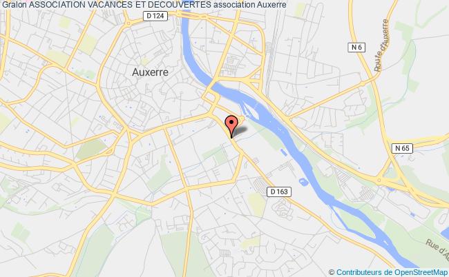 plan association Association Vacances Et Decouvertes Auxerre