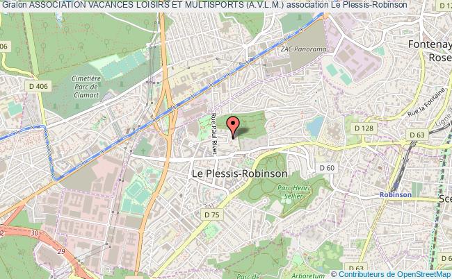 plan association Association Vacances Loisirs Et Multisports (a.v.l.m.) Le    Plessis-Robinson