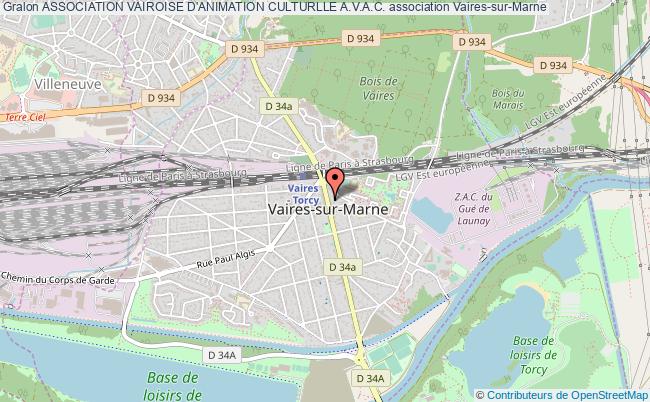 plan association Association Vairoise D'animation Culturlle A.v.a.c. Vaires-sur-Marne