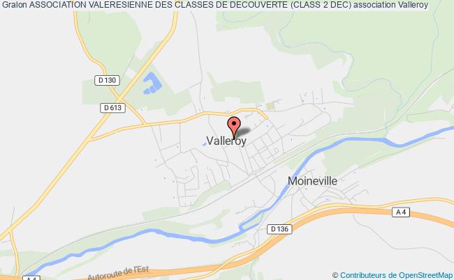 plan association Association Valeresienne Des Classes De Decouverte (class 2 Dec) Valleroy