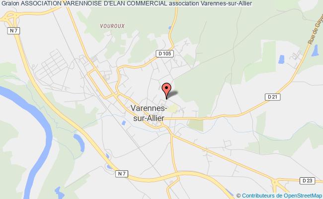 plan association Association Varennoise D'elan Commercial Varennes-sur-Allier