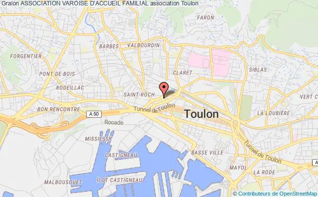 plan association Association Varoise D'accueil Familial Toulon