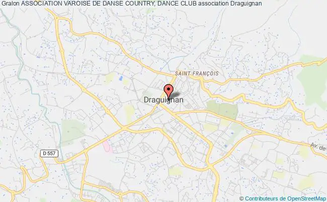 plan association Association Varoise De Danse Country, Dance Club Draguignan