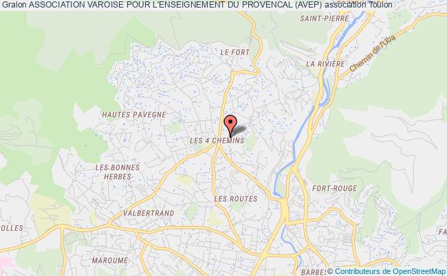 plan association Association Varoise Pour L'enseignement Du Provencal (avep) Toulon