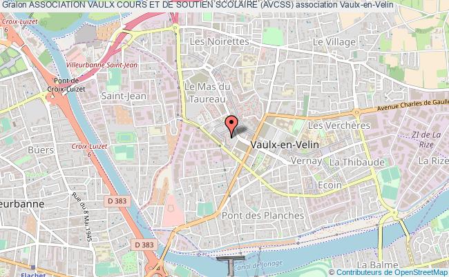 plan association Association Vaulx Cours Et De Soutien Scolaire (avcss) Vaulx-en-Velin