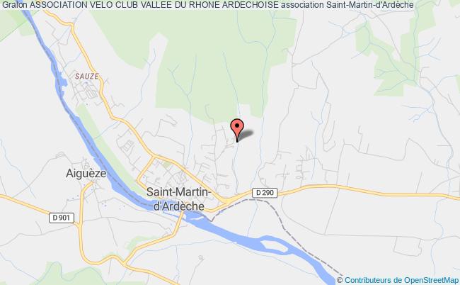 plan association Association Velo Club Vallee Du Rhone Ardechoise Saint-Martin-d'Ardèche