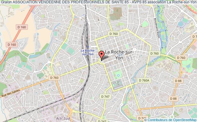 plan association Association Vendeenne Des Professionnels De Sante 85 - Avps 85 La    Roche-sur-Yon