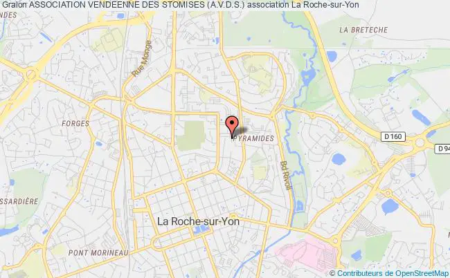 plan association Association Vendeenne Des Stomises (a.v.d.s.) La    Roche-sur-Yon