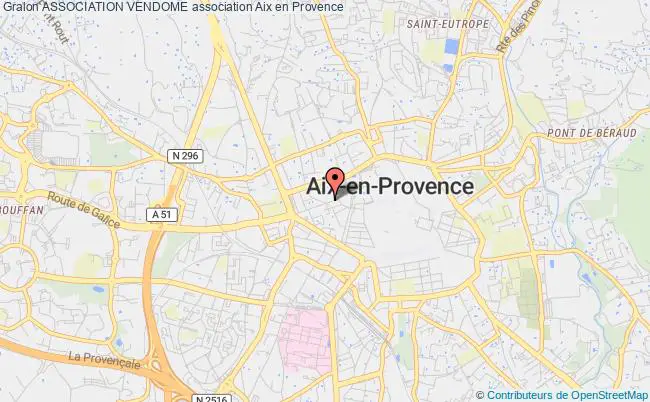 plan association Association Vendome Aix-en-Provence