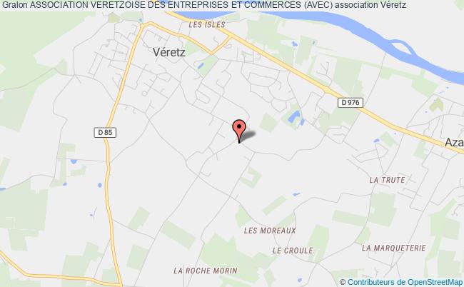 plan association Association Veretzoise Des Entreprises Et Commerces (avec) Véretz