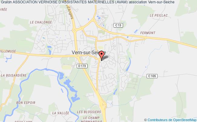 plan association Association Vernoise D'assistantes Maternelles (avam) Vern-sur-Seiche