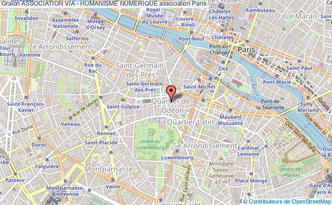 plan association Association Via - Humanisme Numerique Paris 6e