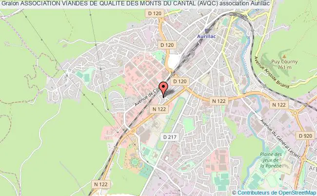 plan association Association Viandes De Qualite Des Monts Du Cantal (avqc) Aurillac