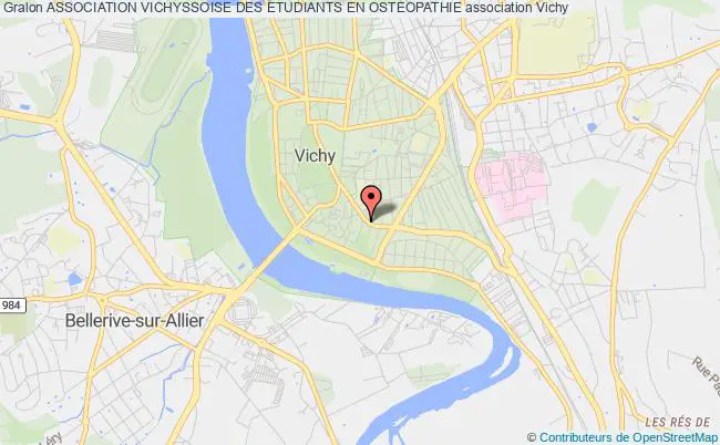 plan association Association Vichyssoise Des Eudiants En Osteopathie (aveo) Vichy