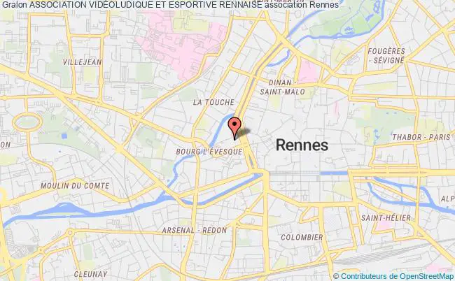 plan association Association VidÉoludique Et Esportive Rennaise Rennes