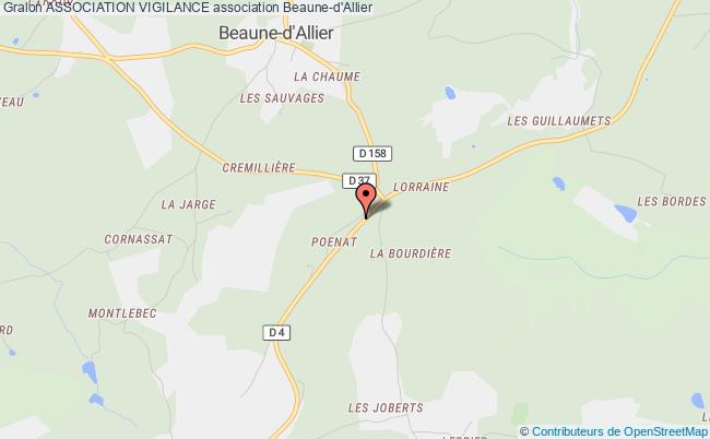 plan association Association Vigilance Beaune-d'Allier