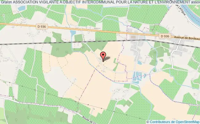 plan association Association Vigilante A Objectif Intercommunal Pour La Nature Et L'environnement Saint-Avit-Saint-Nazaire