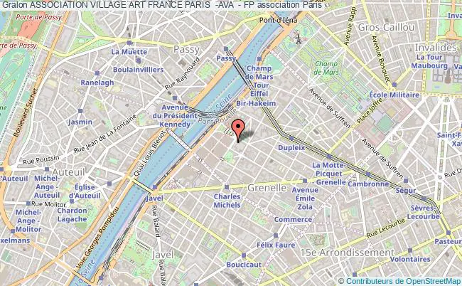 plan association Association Village Art France Paris  -ava  - Fp Paris