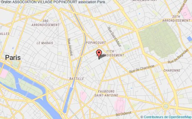 plan association Association Village Popincourt Paris