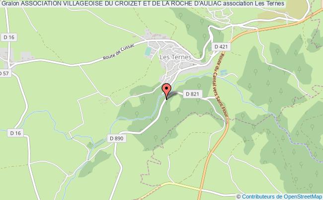 plan association Association Villageoise Du Croizet Et De La Roche D'auliac Les Ternes