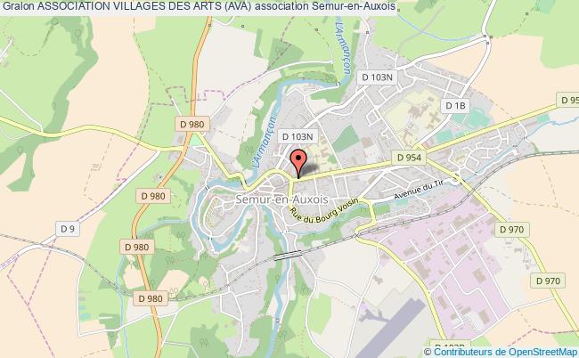 plan association Association Villages Des Arts (ava) Semur-en-Auxois