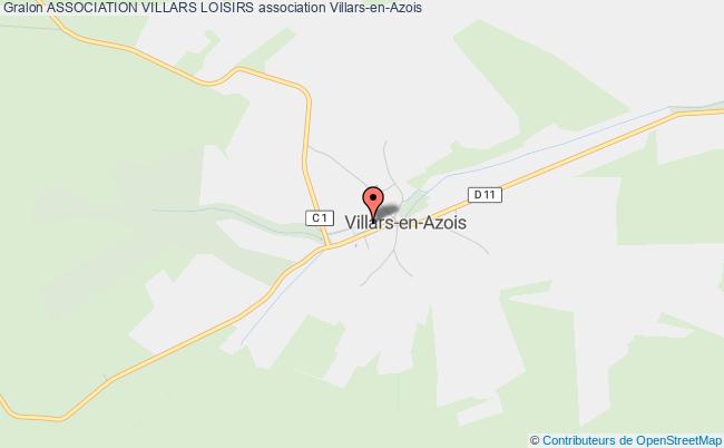 plan association Association Villars Loisirs Villars-en-Azois