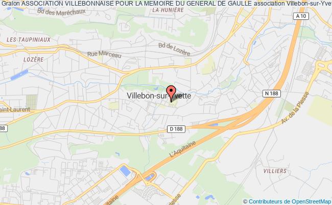 plan association Association Villebonnaise Pour La Memoire Du General De Gaulle Villebon-sur-Yvette