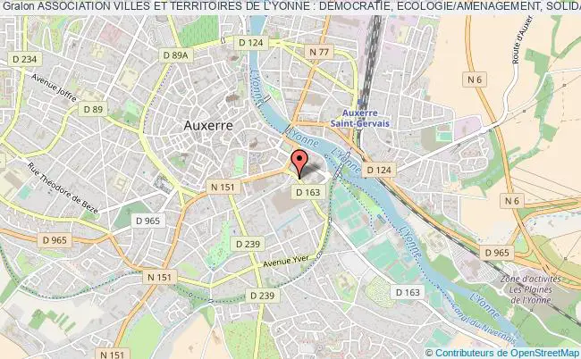 ASSOCIATION VILLES ET TERRITOIRES DE L'YONNE : DEMOCRATIE, ECOLOGIE/AMENAGEMENT, SOLIDARITES - 'AVITEC - YONNE'