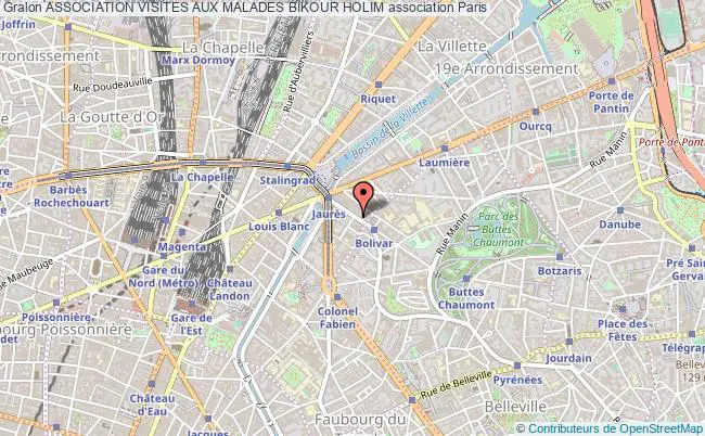 plan association Association Visites Aux Malades Bikour Holim Paris