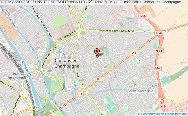 plan association Association Vivre Ensemble Dans Le Chalonnais - A.v.e.c. Châlons-en-Champagne