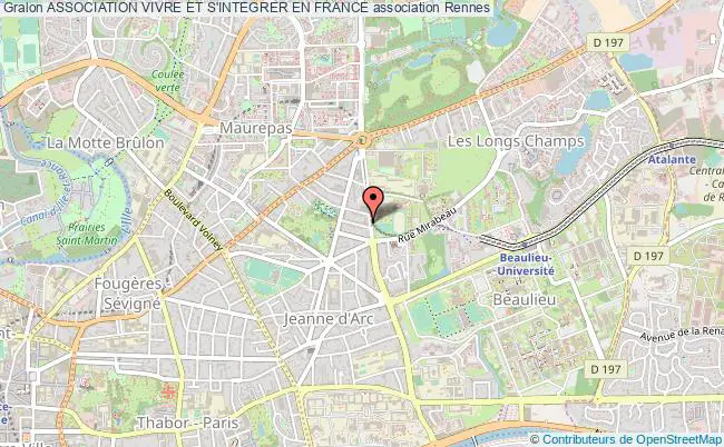 plan association Association Vivre Et S'integrer En France Rennes