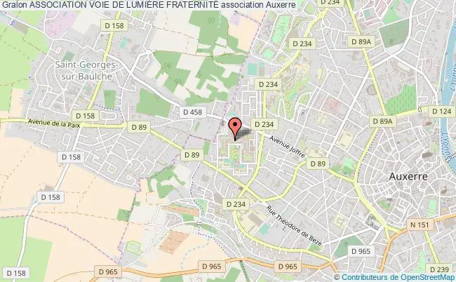 plan association Association Voie De LumiÈre FraternitÉ Auxerre