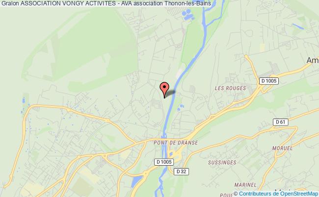 plan association Association Vongy Activites - Ava Thonon-les-Bains