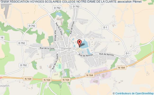 plan association Association Voyages Scolaires College Notre-dame De La Clarte Les   Moulins