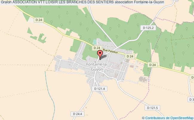 plan association Association Vtt Loisir Les Branches Des Sentiers Fontaine-la-Guyon