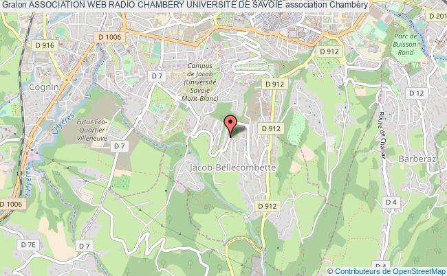 plan association Association Web Radio ChambÉry UniversitÉ De Savoie Chambéry cedex