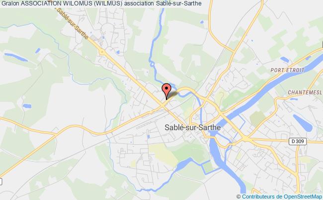 plan association Association Wilomus (wilmus) Sablé-sur-Sarthe