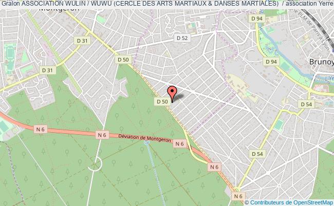 plan association Association Wulin / Wuwu (cercle Des Arts Martiaux & Danses Martiales)  / Yerres