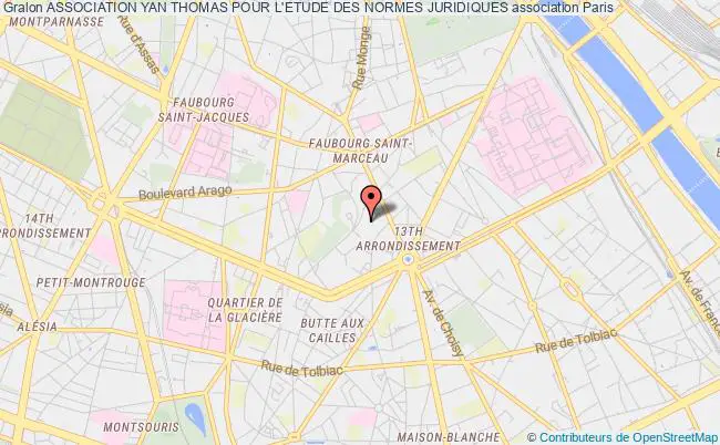 plan association Association Yan Thomas Pour L'etude Des Normes Juridiques Paris
