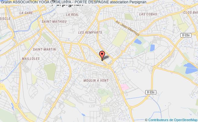 plan association Association Yoga Catalunya - Porte D'espagne Perpignan