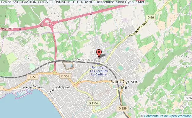 plan association Association Yoga Et Danse Mediterranee Saint-Cyr-sur-Mer