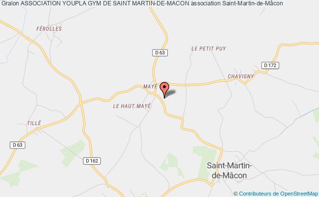 plan association Association Youpla Gym De Saint Martin-de-macon Saint-Martin-de-Mâcon