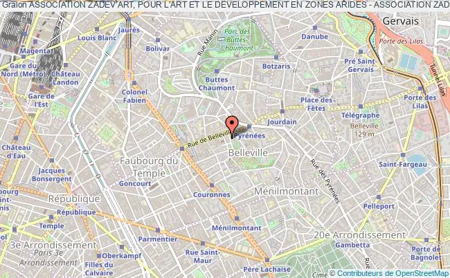 plan association Association Zadev'art, Pour L'art Et Le Developpement En Zones Arides - Association Zadev'art Paris