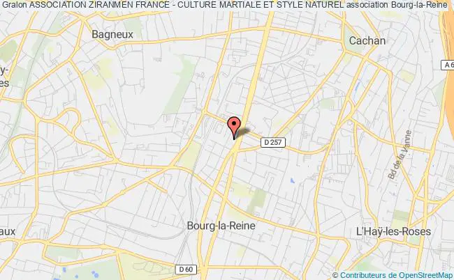 plan association Association Ziranmen France - Culture Martiale Et Style Naturel Bourg-la-Reine