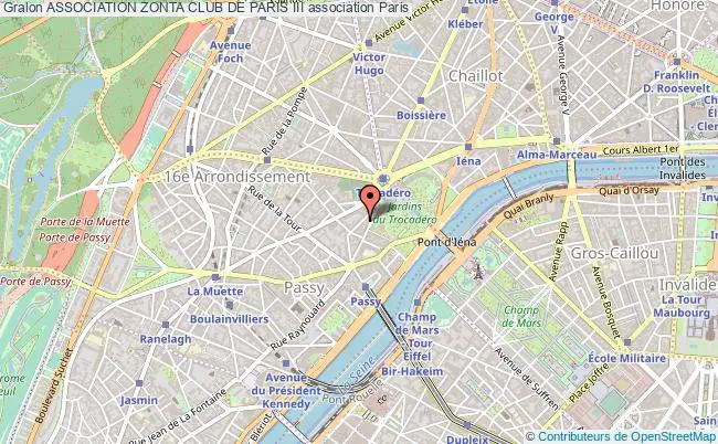 plan association Association Zonta Club De Paris Iii Paris